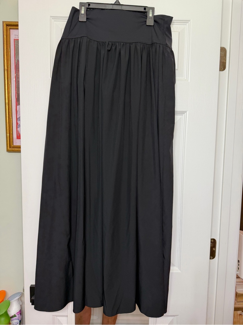 Halara Black Maxi Skirt with slit in front